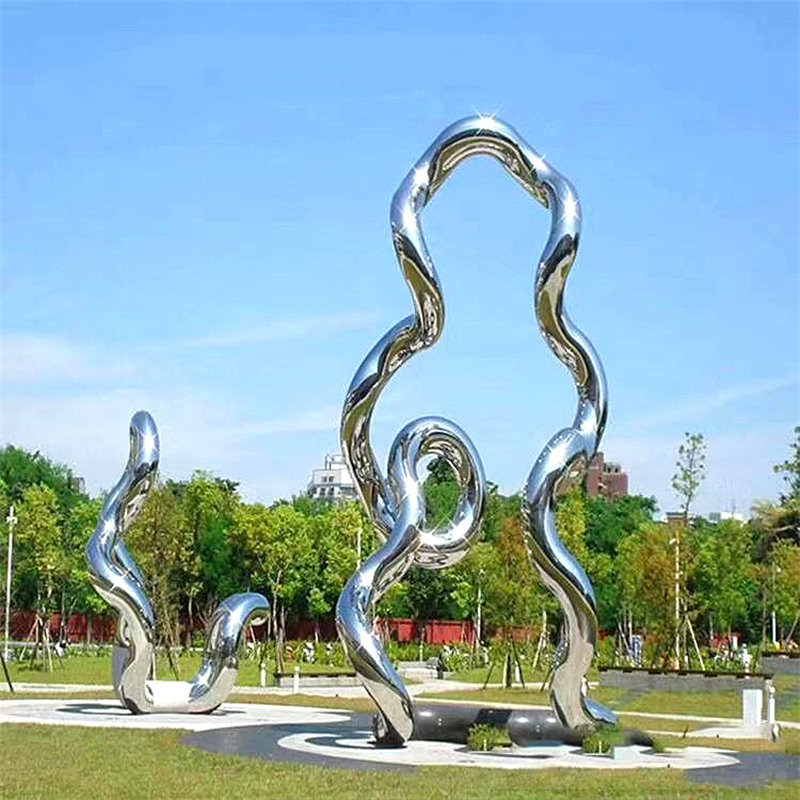 定制不锈钢廊架景观大型钢结构现代景观廊架小区广场廊架不锈钢